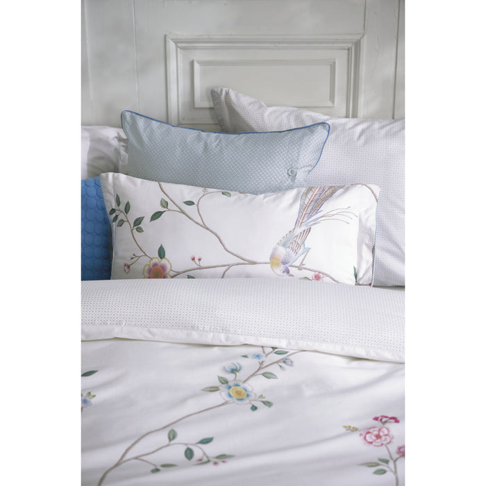 Pip Studio Bamboo Blossom Sierkussen 35 x 60 cm - Wit