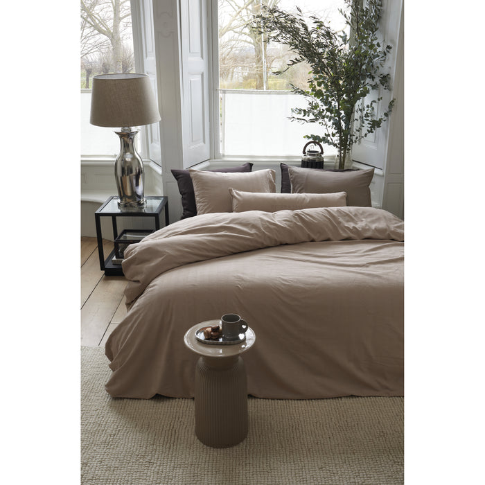 Rivièra Maison Emery Dekbedovertrek 140 x  200/220 cm - Taupe
