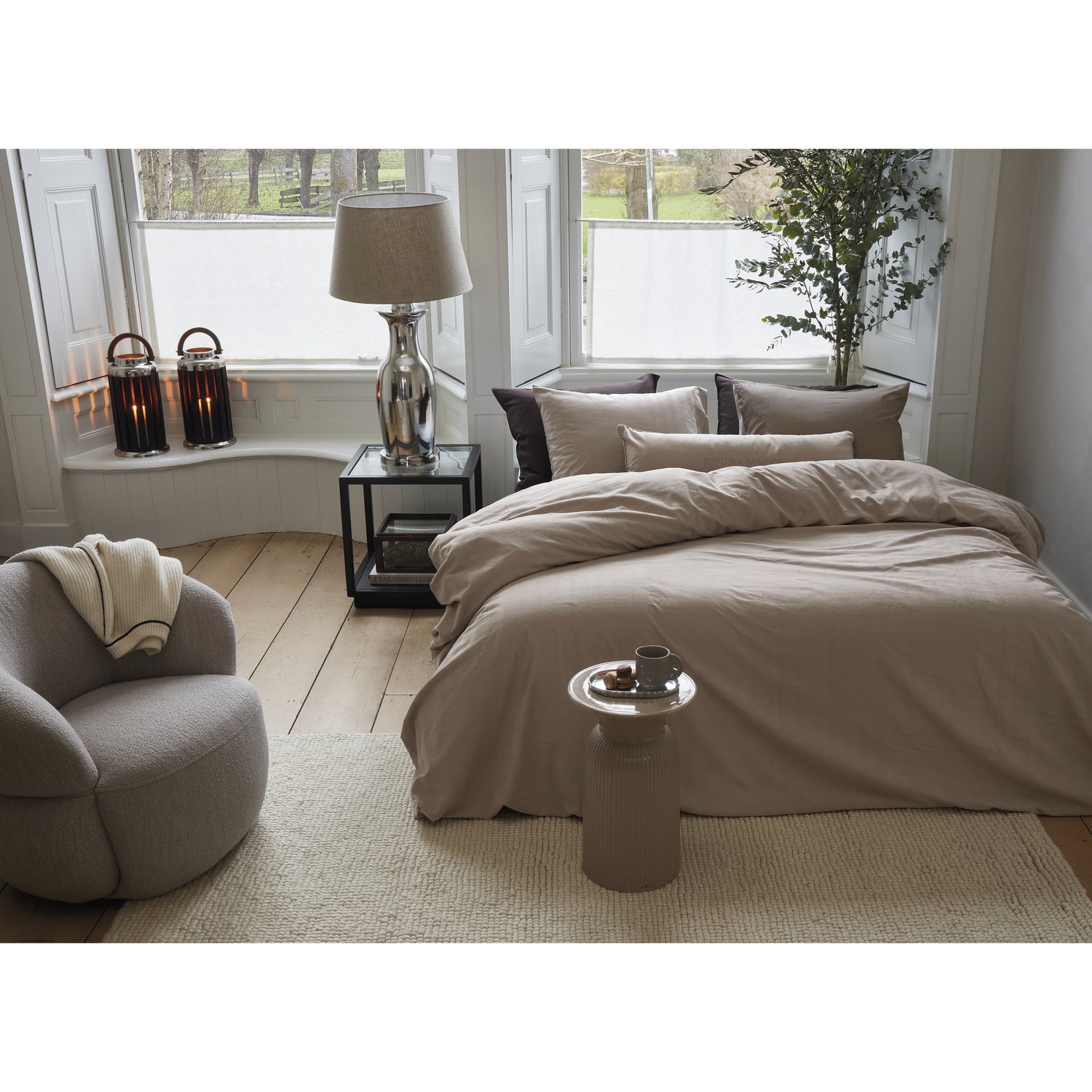 Rivièra Maison Connor Sierkussen 30 x 90 cm - Zand