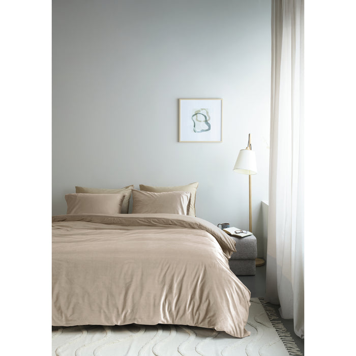 Ambiante Velvety Dekbedovertrek 240 x 200/220 cm - Zand