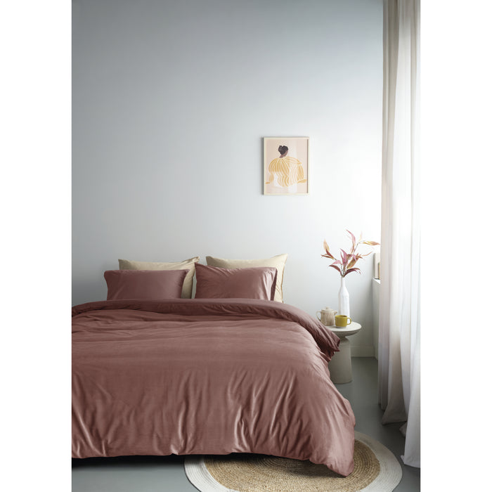 Ambiante Velvety Dekbedovertrek 240 x 200/220 cm - Roze