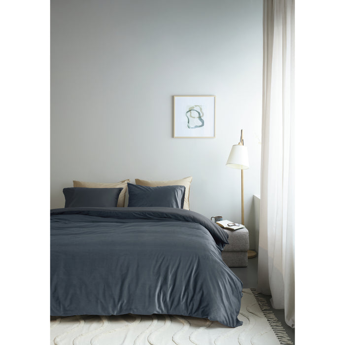 Ambiante Velvety Dekbedovertrek 200 x 200/220 cm - Blauw