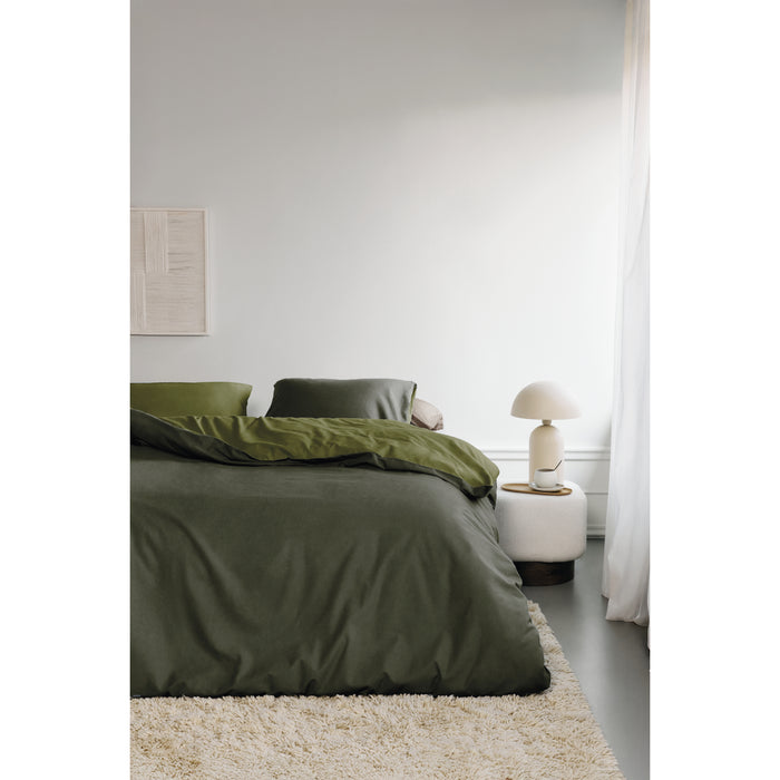 Beddinghouse Warm Dekbedovertrek 200 x 200/220 cm - Groen