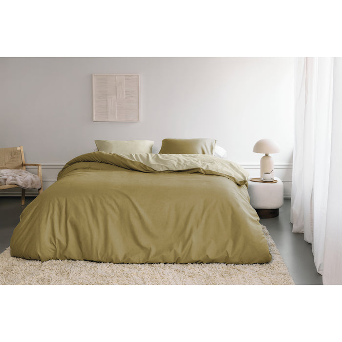 Beddinghouse Warm Dekbedovertrek 200 x 200/220 cm - Geel