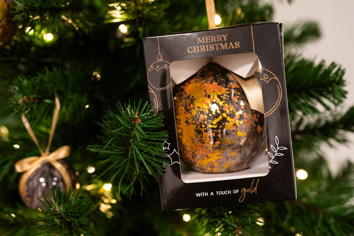 TS Collection - Kerstbal Shadow gold - Los