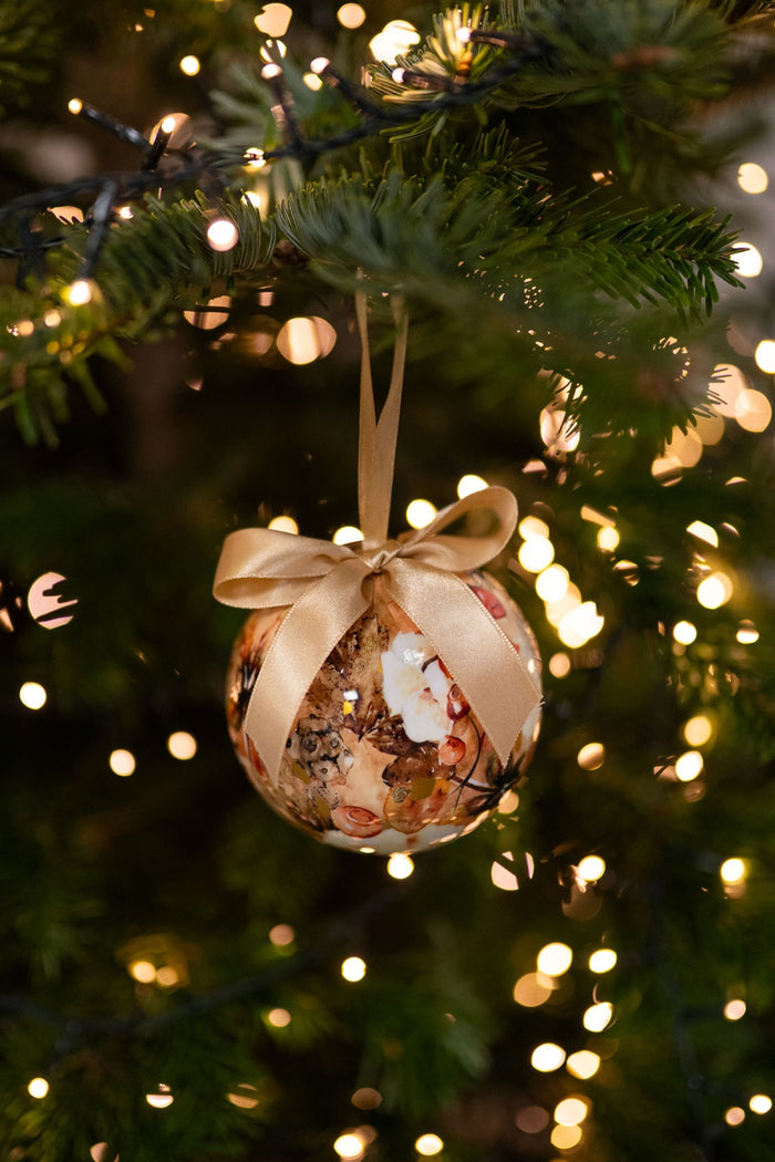 TS Collection - Kerstbal Cotton cream - Geschenkverpakking