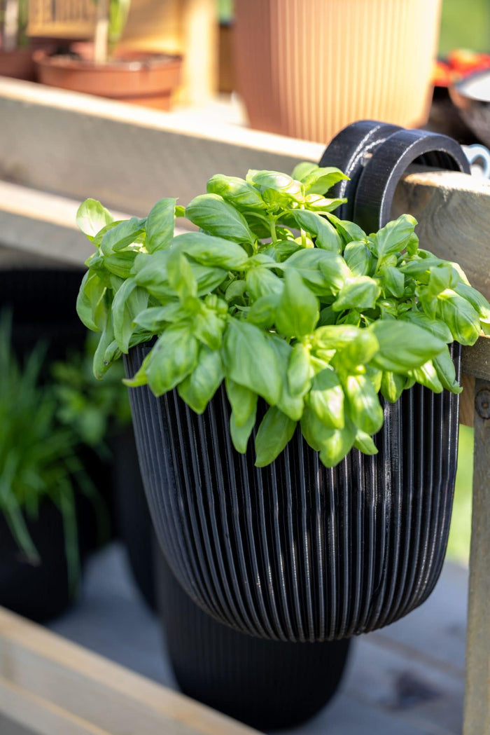 Capi Europe - Balkonbak Groove ‘made with’  - 21x28 - Warm taupe