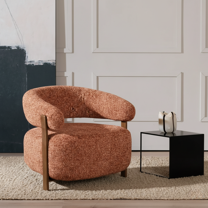 Bronx71 Fauteuil Grace chenille koper
