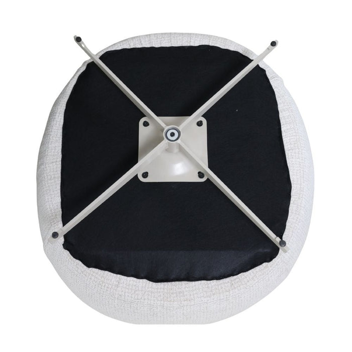 Bronx71 Fauteuil Fallon draaibaar gemêleerde stof beige