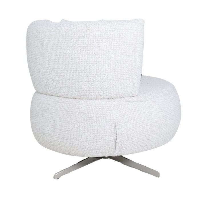 Bronx71 Fauteuil Fallon draaibaar gemêleerde stof beige