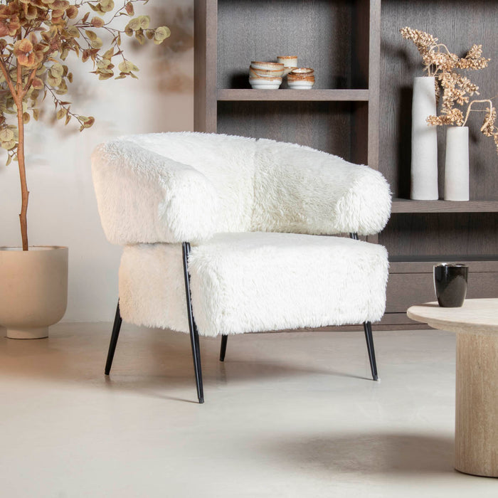 DÉJA Living - Fauteuil Beige Stof - 86x74x78cm - Bogo
