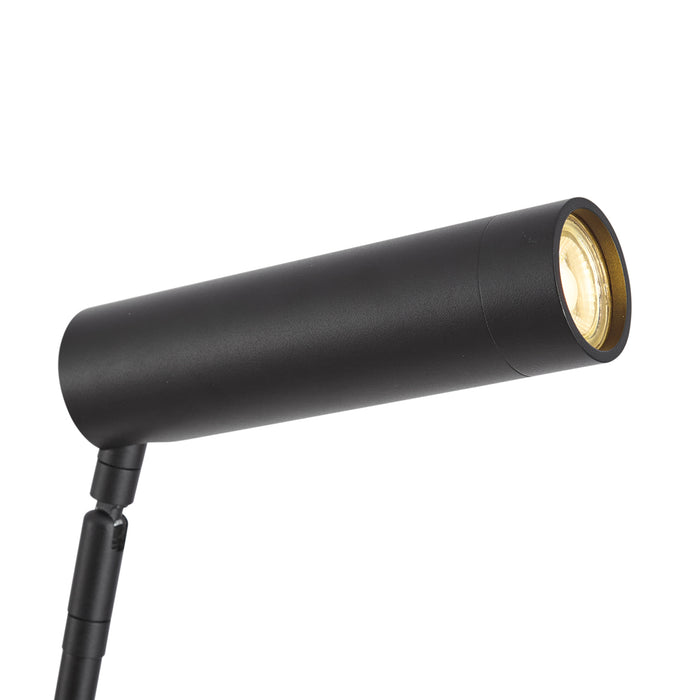 QAZQA Moderne vloerlamp zwart 2-lichts GU10 35mm - Thomas