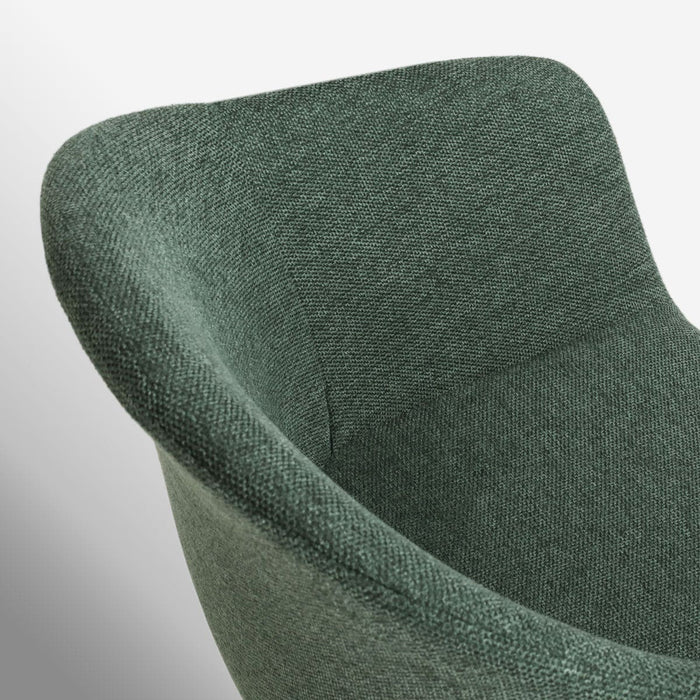 Nolon Nout-Otis Bureaustoel Donkergroen - Armleuningen - Wit