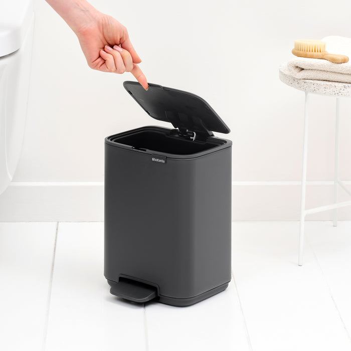 Brabantia Bo Pedaalemmer 4 L - Mineral Infinite Grey