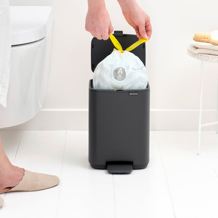 Brabantia Bo Pedaalemmer 4 L - Mineral Infinite Grey