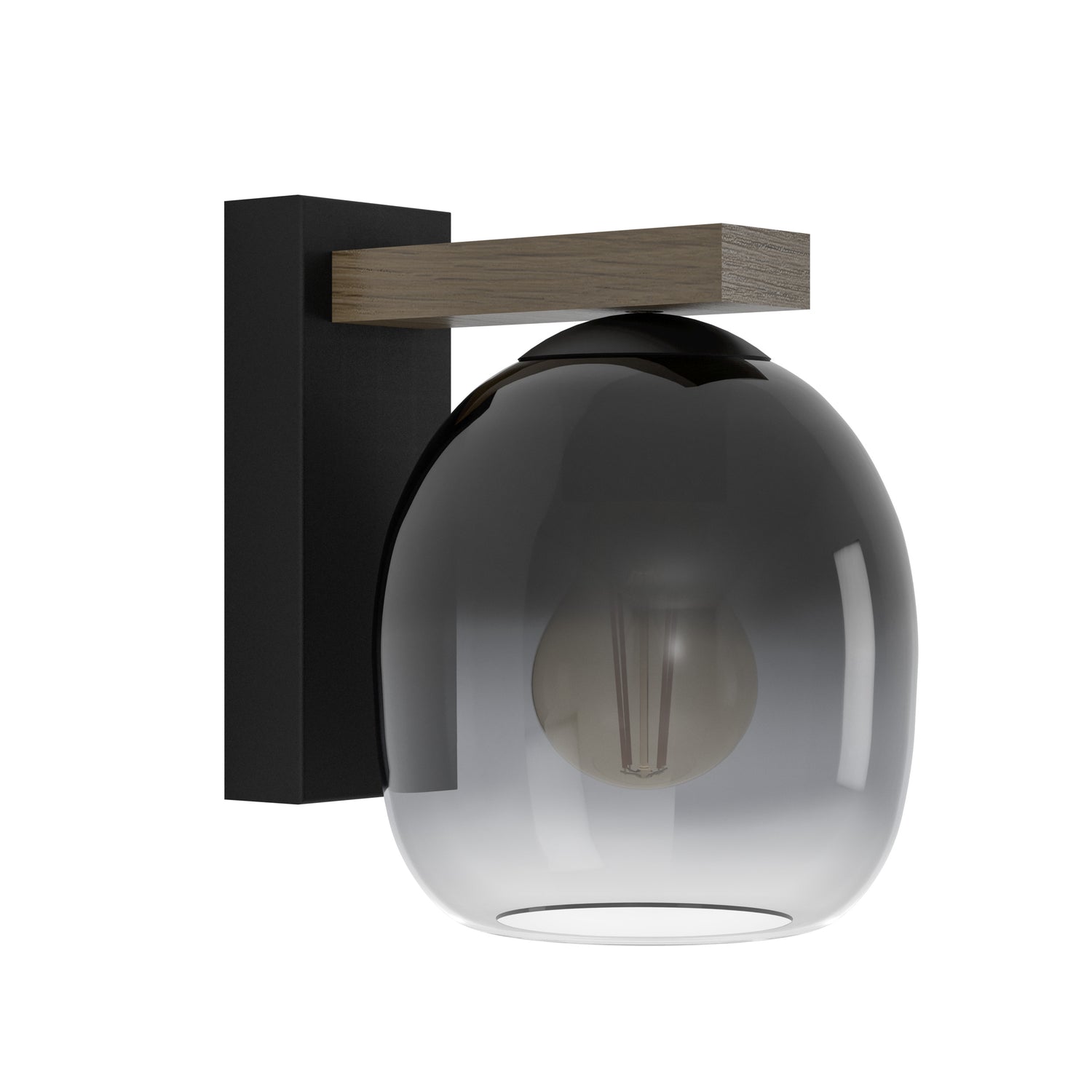 EGLO Filago Wandlamp - E27 - Bruin, zwart