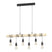 EGLO Townshend Hanglamp - E27 - 100 cm - Zwart|Bruin