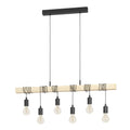 EGLO Townshend Hanglamp - E27 - 100 cm - Zwart|Bruin