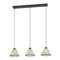 EGLO Oxpark Hanglamp - E27 - 92 cm - Zwart|Wit|Groen - Bamboe