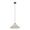 EGLO Oxpark Hanglamp - E27 - Ø 42 cm - Zwart|Wit|Groen - Bamboe
