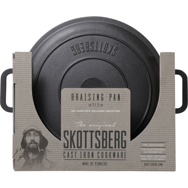 Skottsberg - Cast Iron - Hapjespan - Gietijzer - Inductie -31,5 cm
