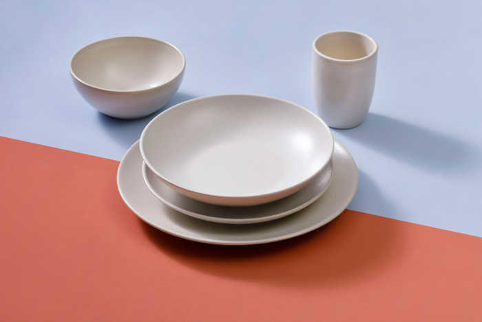 Mammoet - Spirit - Bord diep - Pastabord - 2 stuks - ø 21,5 cm - Wit