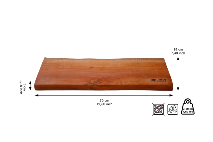 Skottsberg - Wood Works - Serveerplank - 50 x 19 x 3 cm