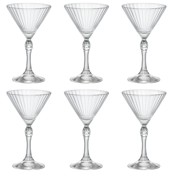 Rocco Bormioli America '20s martiniglazen – 6 stuks – 15,5 cl