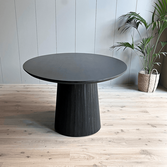 Old Inn - Eetkamertafel Rome ovaal 160cm Zwart