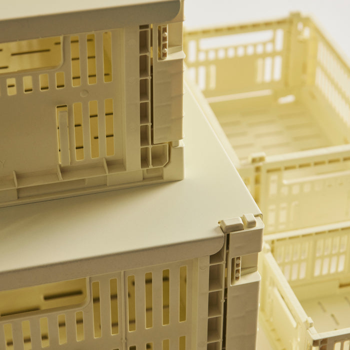 HAY Colour Crates Krat L - Rechthoekig - Lichtgeel