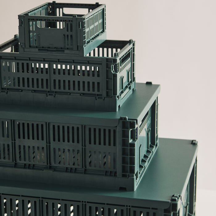 HAY Colour Crates Krat L - Rechthoekig - Sage Groen