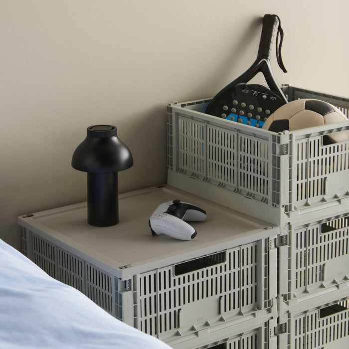 HAY Colour Crates Krat L - Vierkant - Grijs