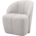 WOOOD Mojo Draaifauteuil - Bouclé - Ecru Melange - 75x68x77