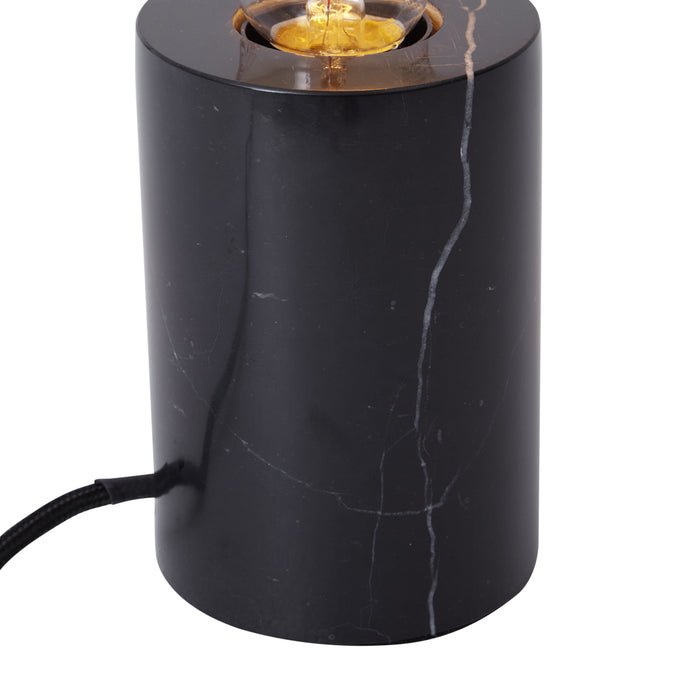 QAZQA Moderne tafellamp zwart marmer - Marissa