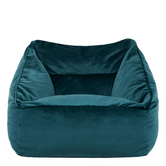icon Natalia Zitzak Fauteuil - Velours - Blauwgroen