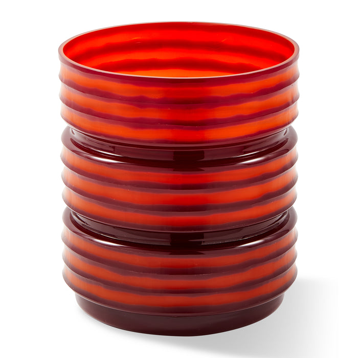 POLSPOTTEN Layer Vaas Ø 25 cm - Coral Red