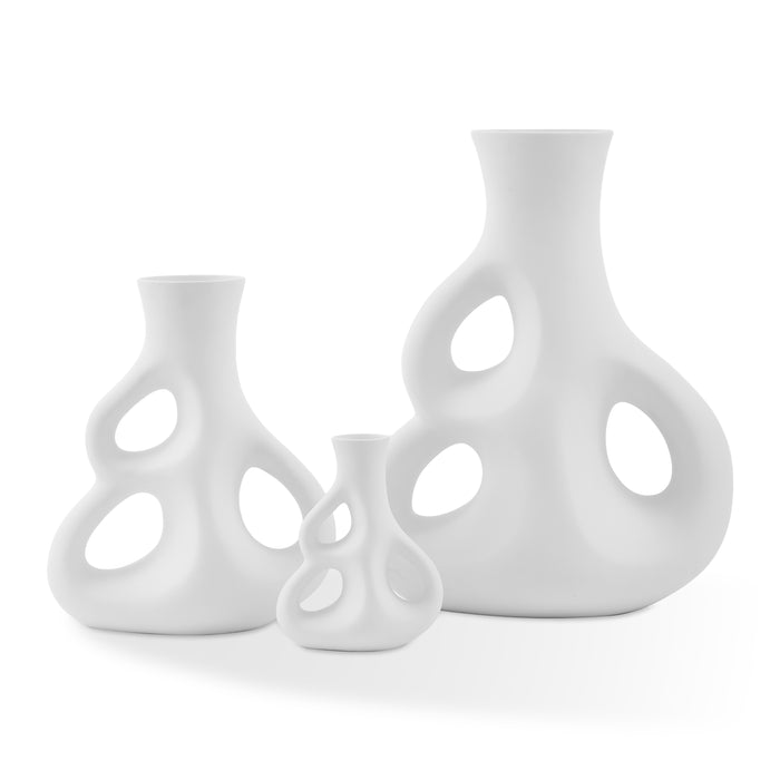 POLSPOTTEN Three Ears Vaas - Wit