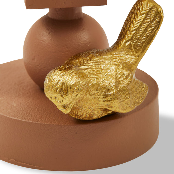 POLSPOTTEN Climbing Pole Kandelaar S - Donkerbruin