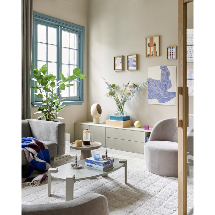 vtwonen Settle Down TV-meubel - Grenenhout - Dust - 45x200x44