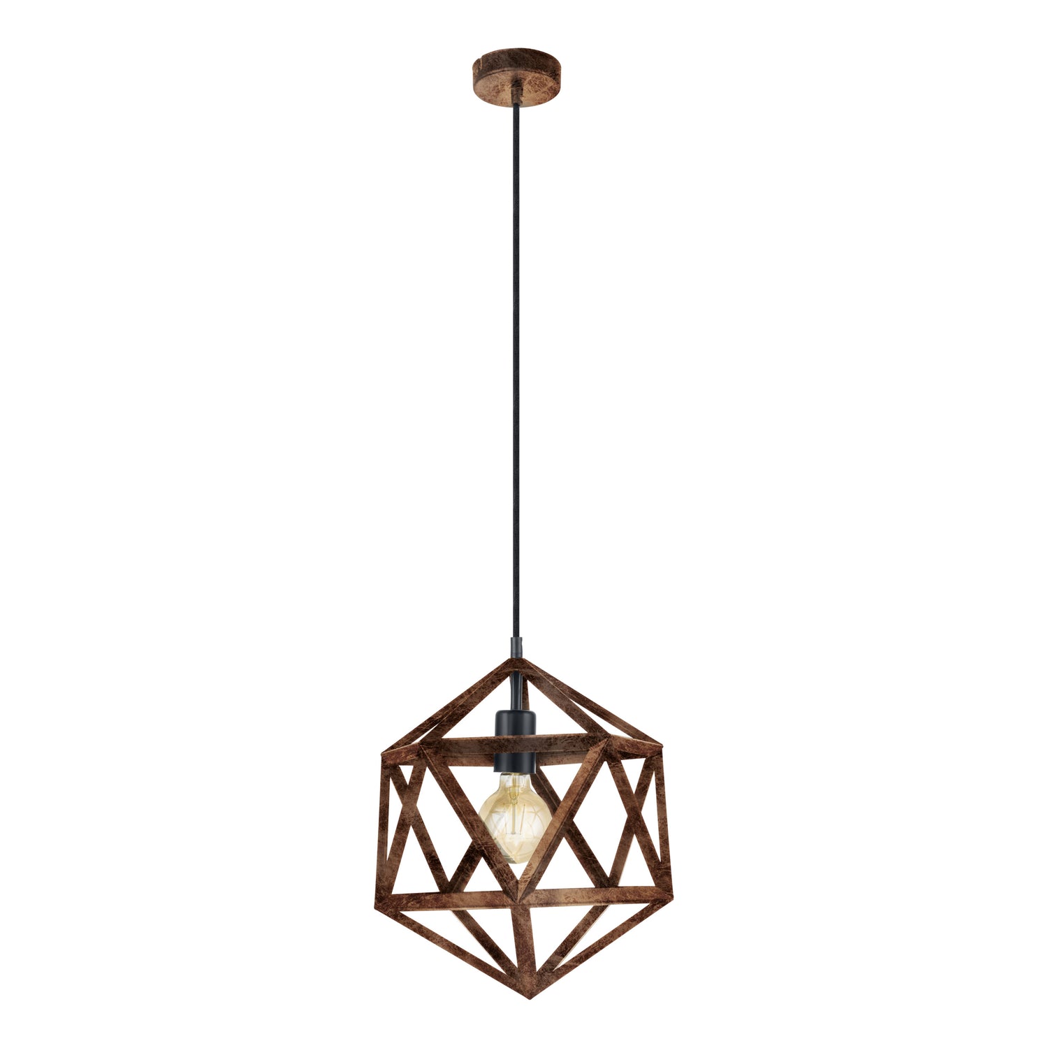 EGLO Embleton Hanglamp - E27 - Ø 30,5 cm - Koper