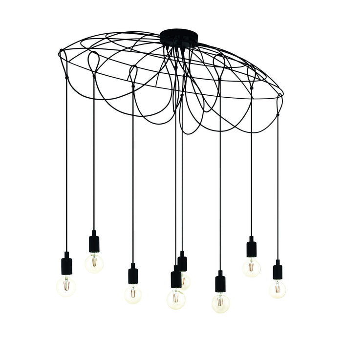 EGLO Hogsmill Hanglamp - E27 - 115,5 cm - Zwart