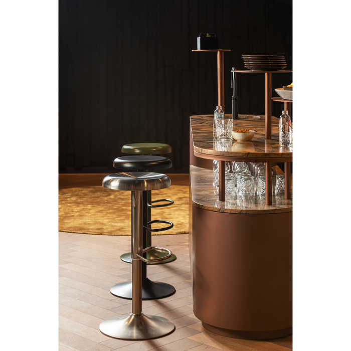 WOOOD Isaac Barkruk - Metaal - Zwart - 81x39x39