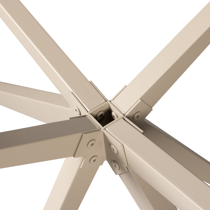 WOOOD Holland Kruispoot Xl - Metaal - Dakargrau - 72x170x80