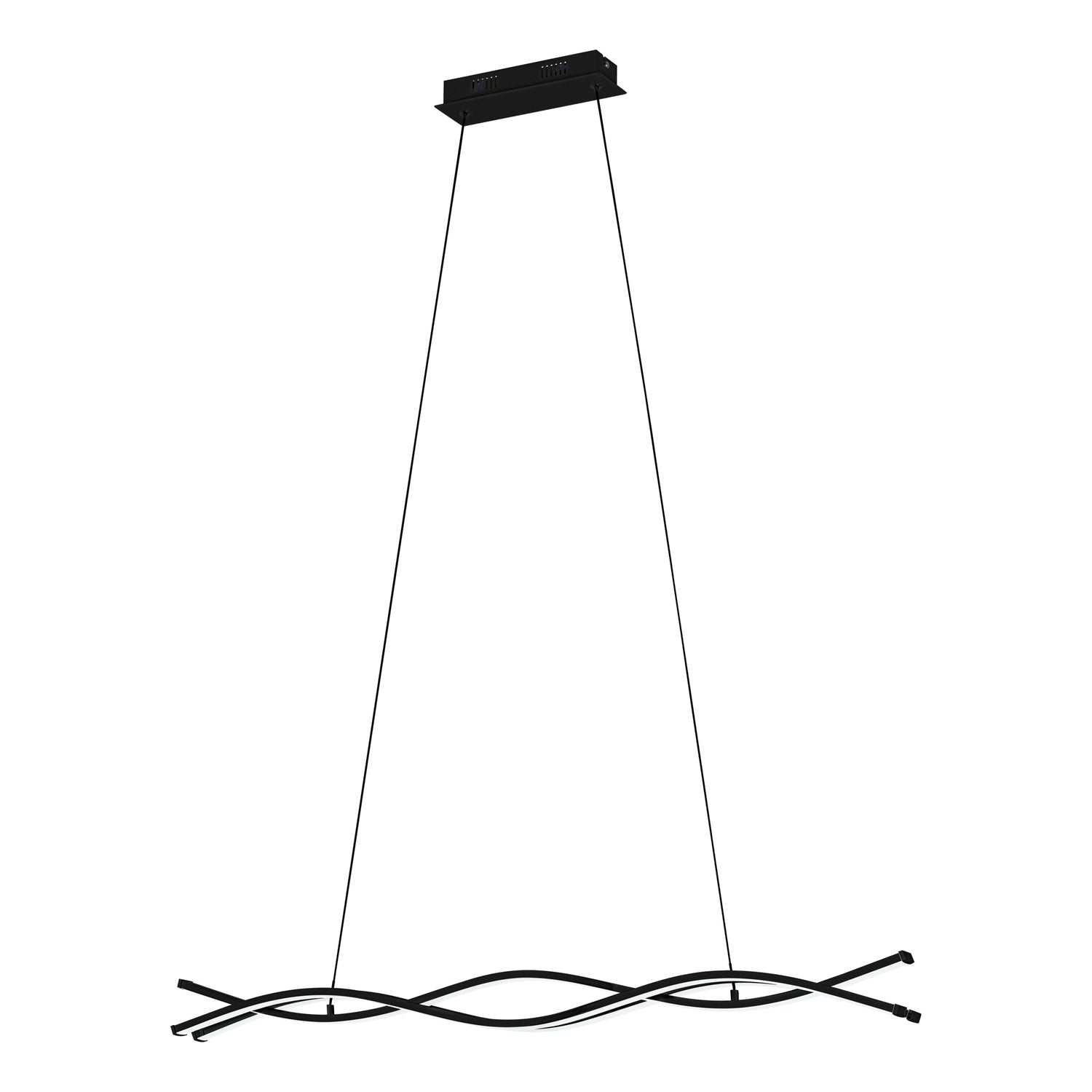 EGLO Lasana 3 Hanglamp - LED - 98,5 cm - Zwart|Wit