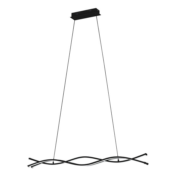 EGLO Lasana 3 Hanglamp - LED - 98,5 cm - Zwart|Wit