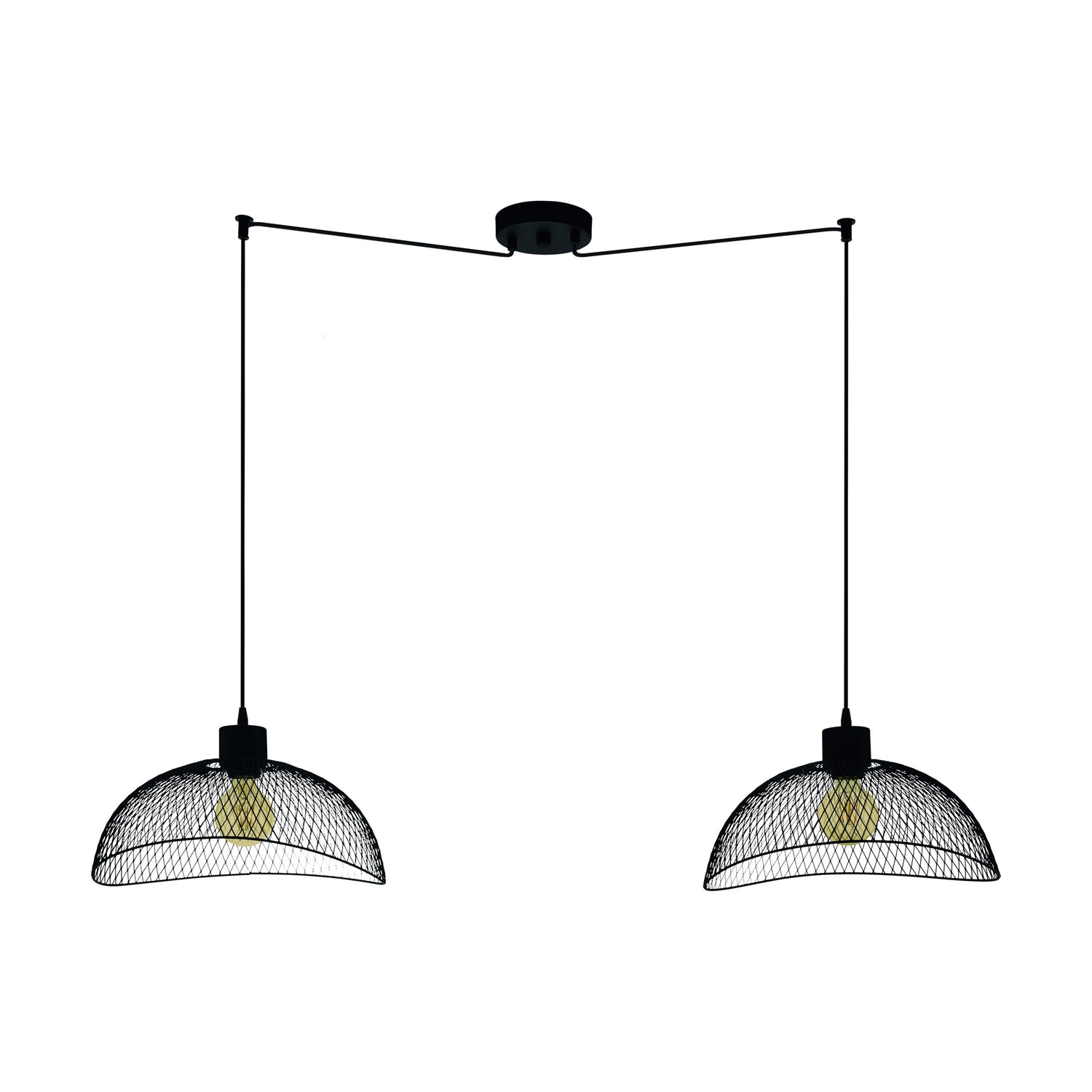 EGLO Pompeya Hanglamp - E27 -  Ø 31 cm  - Zwart