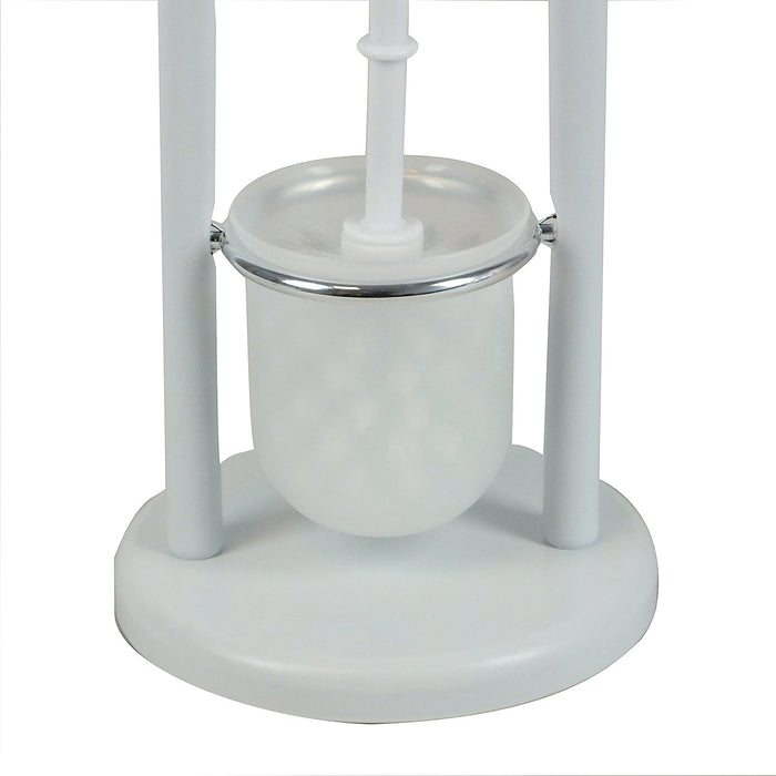 Kela - Linda Toiletrol en wc-borstel Houder - Wit - Kela