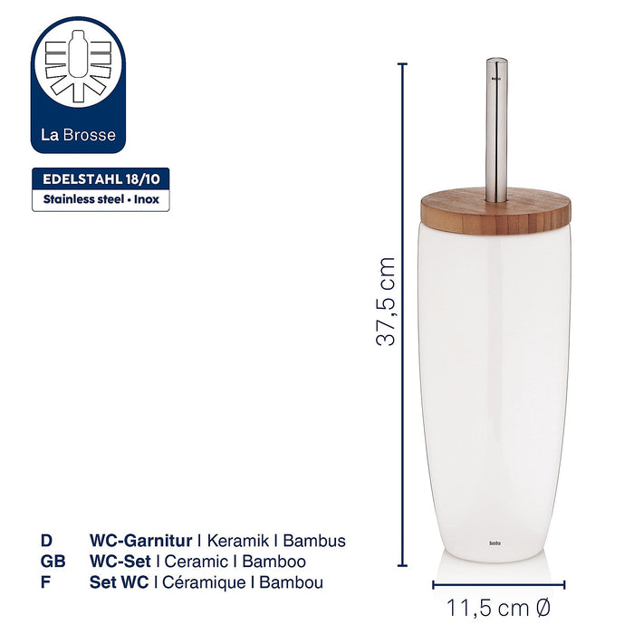 Kela - Natura Toiletborstel - Wit - Kela