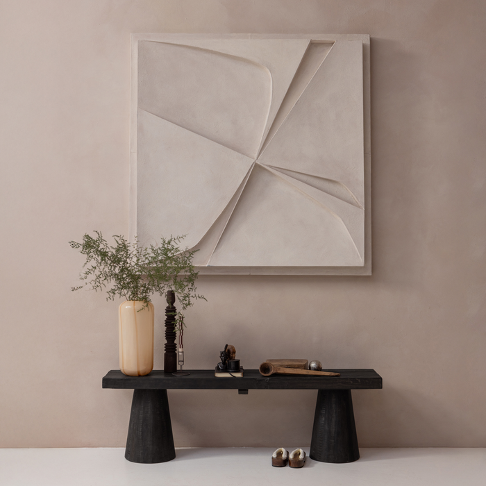 WOOOD Clyde Bankje - Hout - Donkerbruin - 45x150x30