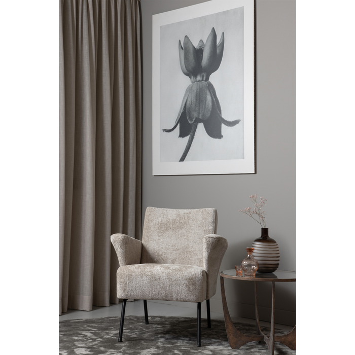 WOOOD Muse Fauteuil - Geweven stof - Naturel - 77x73x70